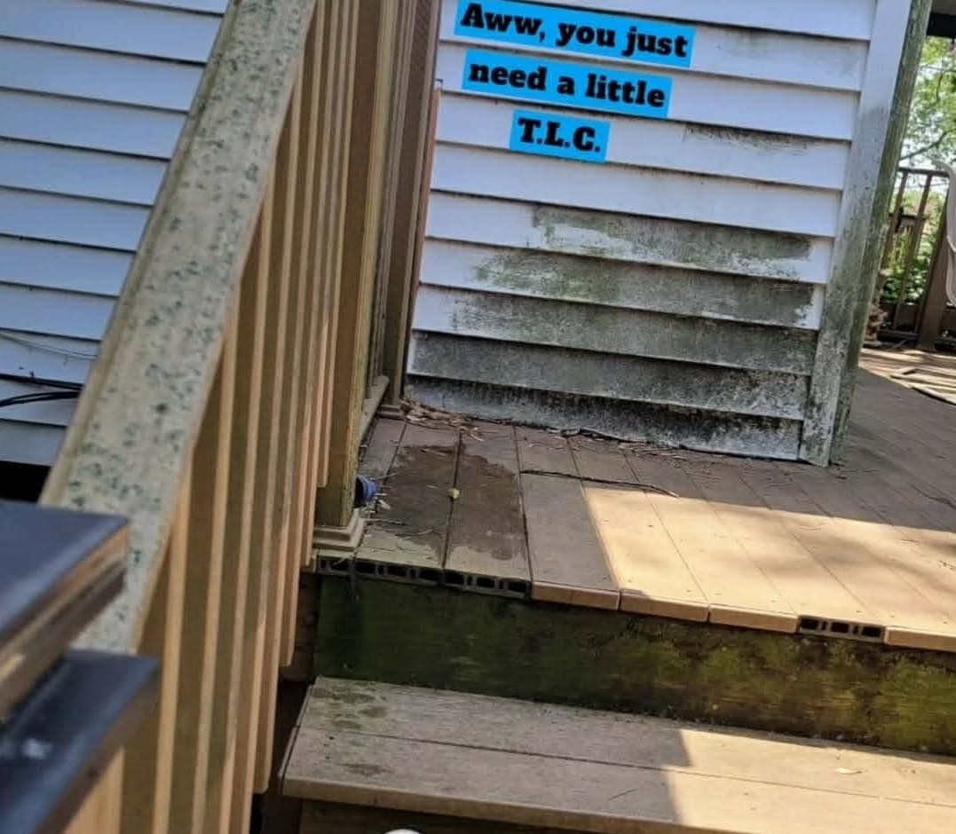 Dirty Siding/Boards/Railing Before